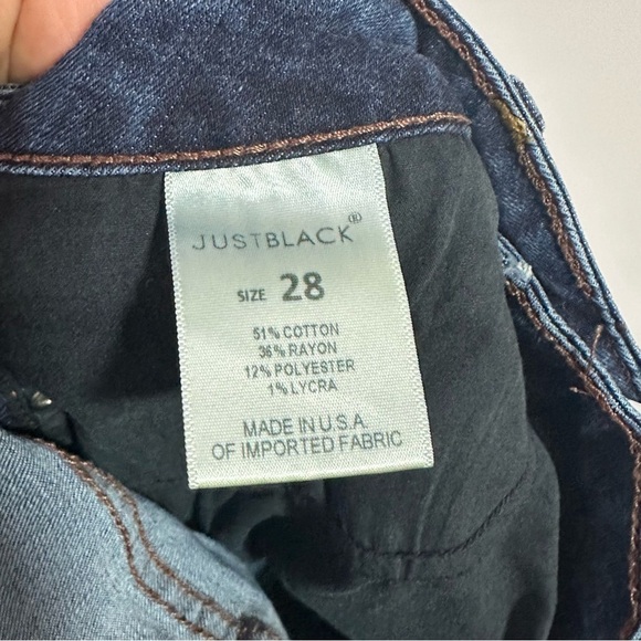 Just Black Distressed Skinny Medium Wash Denim Size 28 - Picture 9 of 14